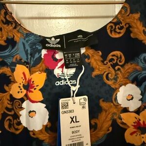 Adidas Floral Multicolor Bodysuit